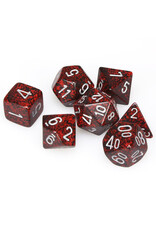 Chessex 7-Set Cube Speckled Silver Volcano
