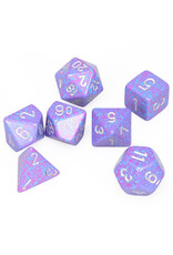 Chessex 7-Set Cube Speckled Silver Tetra