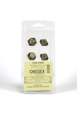 Chessex 7-Set Clamshell Metal Old Brass with Black