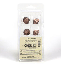 Chessex 7-Set Clamshell Metal Copper with Black