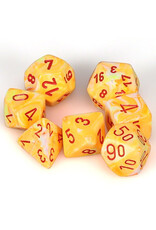 Chessex 7-Set Cube Festive Sunburst with Red