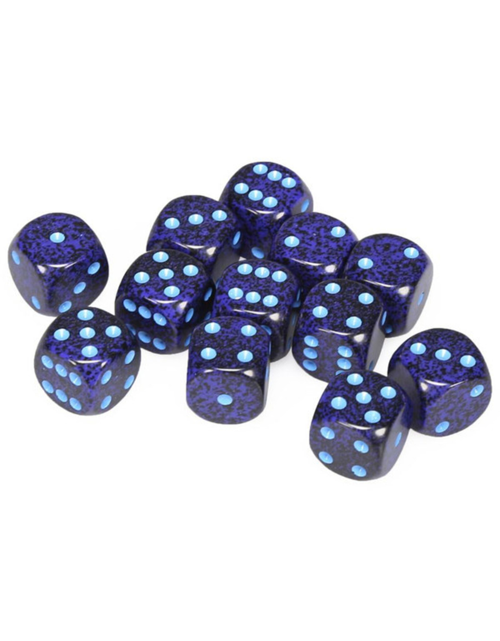 Chessex d6 Cube 16mm Speckled Cobalt (12)