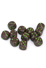 Chessex d6 Cube 16mm Speckled Earth (12)