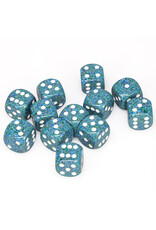 Chessex d6 Cube 16mm Speckled Sea (12)