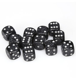 Chessex d6 Cube 16mm Speckled Ninja (12)