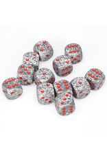 Chessex d6 Cube 16mm Speckled Granite (12)