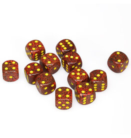 Chessex d6 Cube 16mm Speckled Mercury (12)