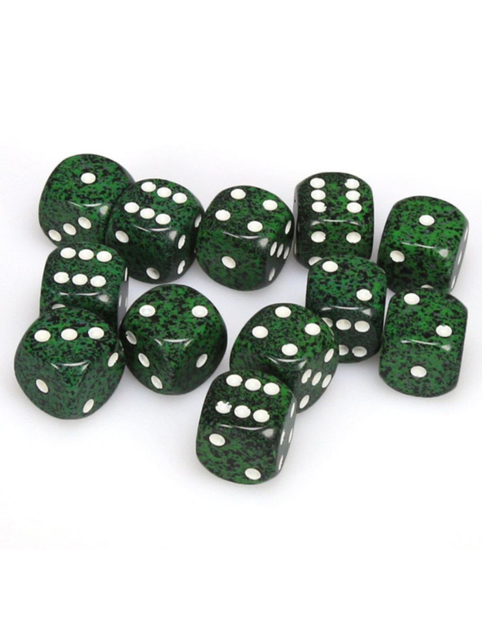 Chessex d6 Cube 16mm Speckled Recon (12)