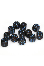 Chessex d6 Cube 16mm Speckled Blue Stars (12)