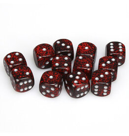 Chessex d6 Cube 16mm Speckled Silver Volcano (12)