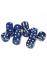 Chessex d6 Cube 16mm Speckled Stealth (12)