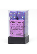 Chessex d6 Cube 16mm Speckled Silver Tetra (12)