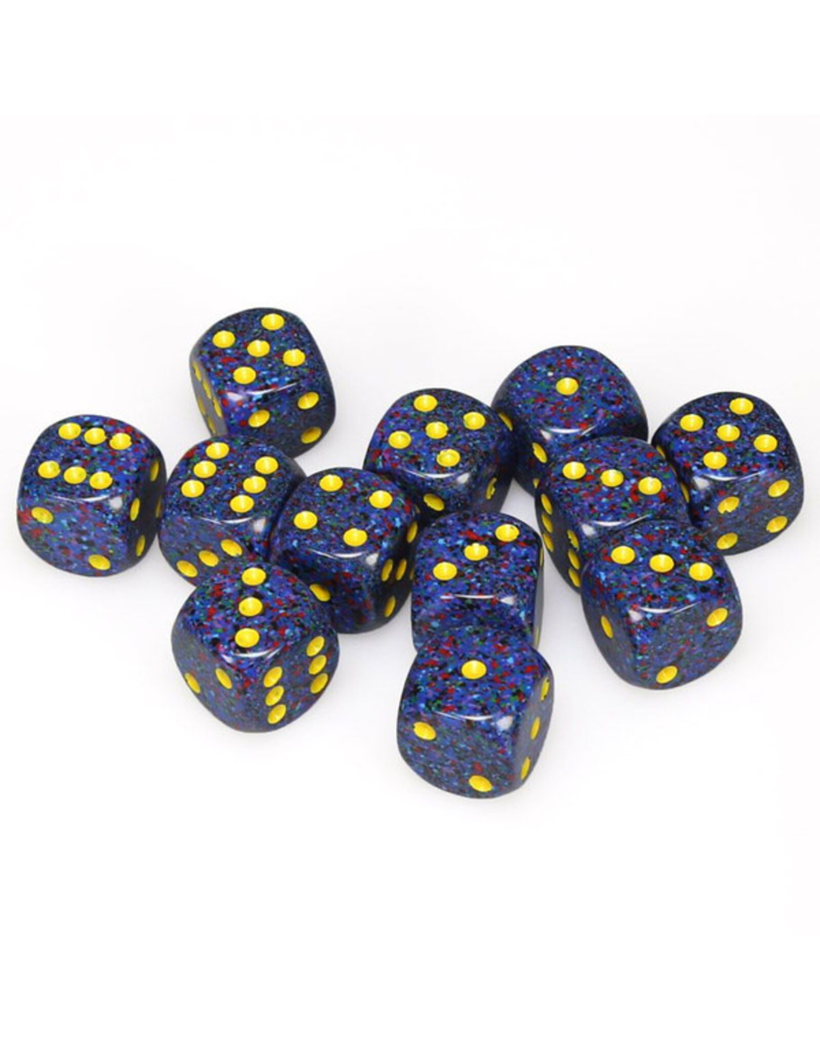 Chessex d6 Cube 16mm Speckled Twilight (12)