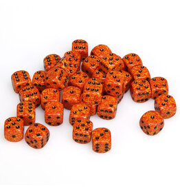 Chessex d6 Cube 12mm Speckled Fire (36)