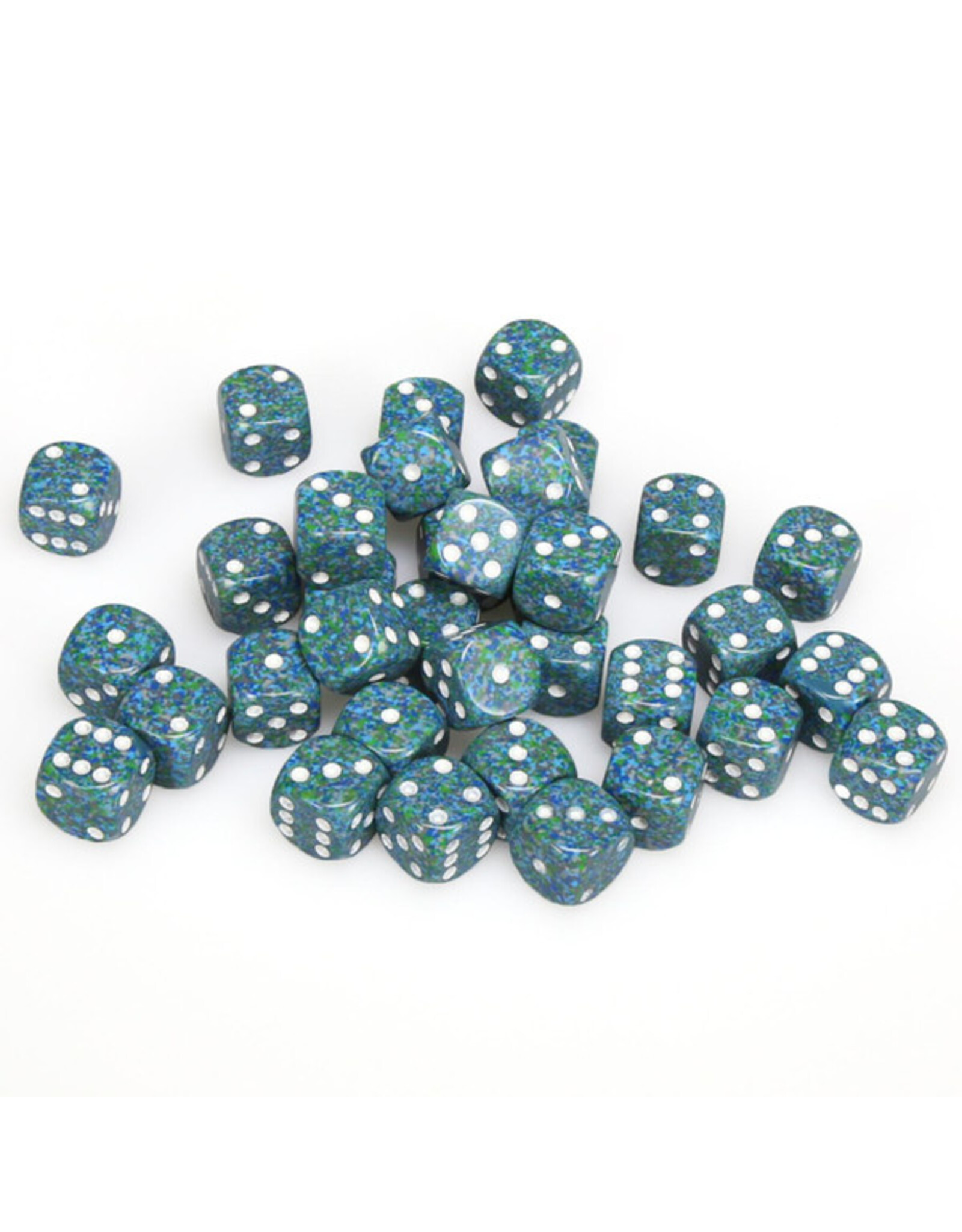 Chessex d6 Cube 12mm Speckled Sea (36)