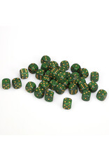 Chessex d6 Cube 12mm Speckled Golden Recon (36)
