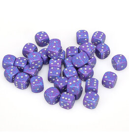 Chessex d6 Cube 12mm Speckled Silver Tetra (36)