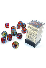 Chessex d6 Cube 16mm Luminary Nebula Primary with turquoise (12)