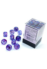 Chessex d6 Cube 12mm Luminary Nebula Nocturnal with Blue (36)