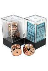 Chessex d6 Cube 16mm Copper Plated (2)