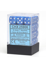 Chessex d6 Cube 12mm Speckled Water (36)