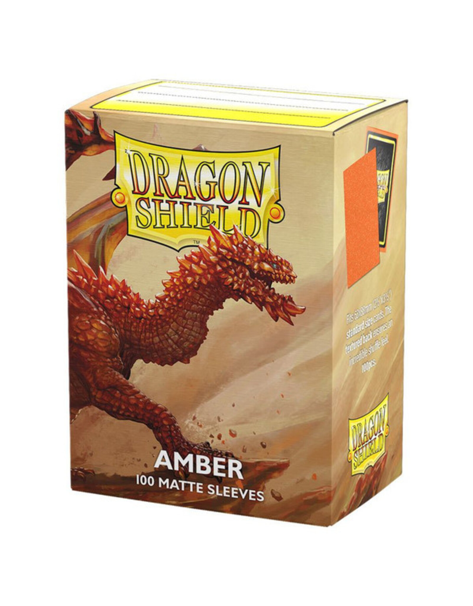Deck Protector: Dragon Shield: Matte: Amber (100)