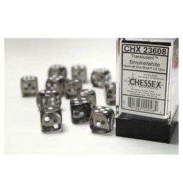 Chessex Translucent Smoke/White D6 (12)