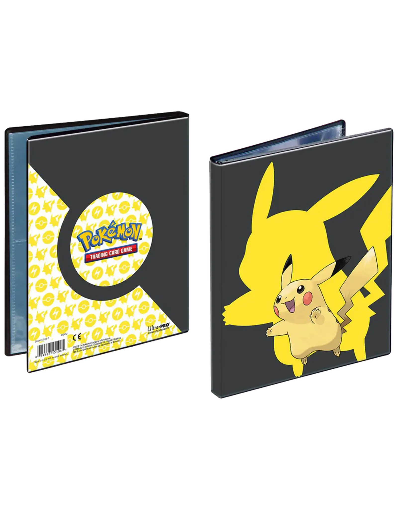 Ultra Pro Binder: 4-Pocket: Portfolio: Pokémon: Pikachu