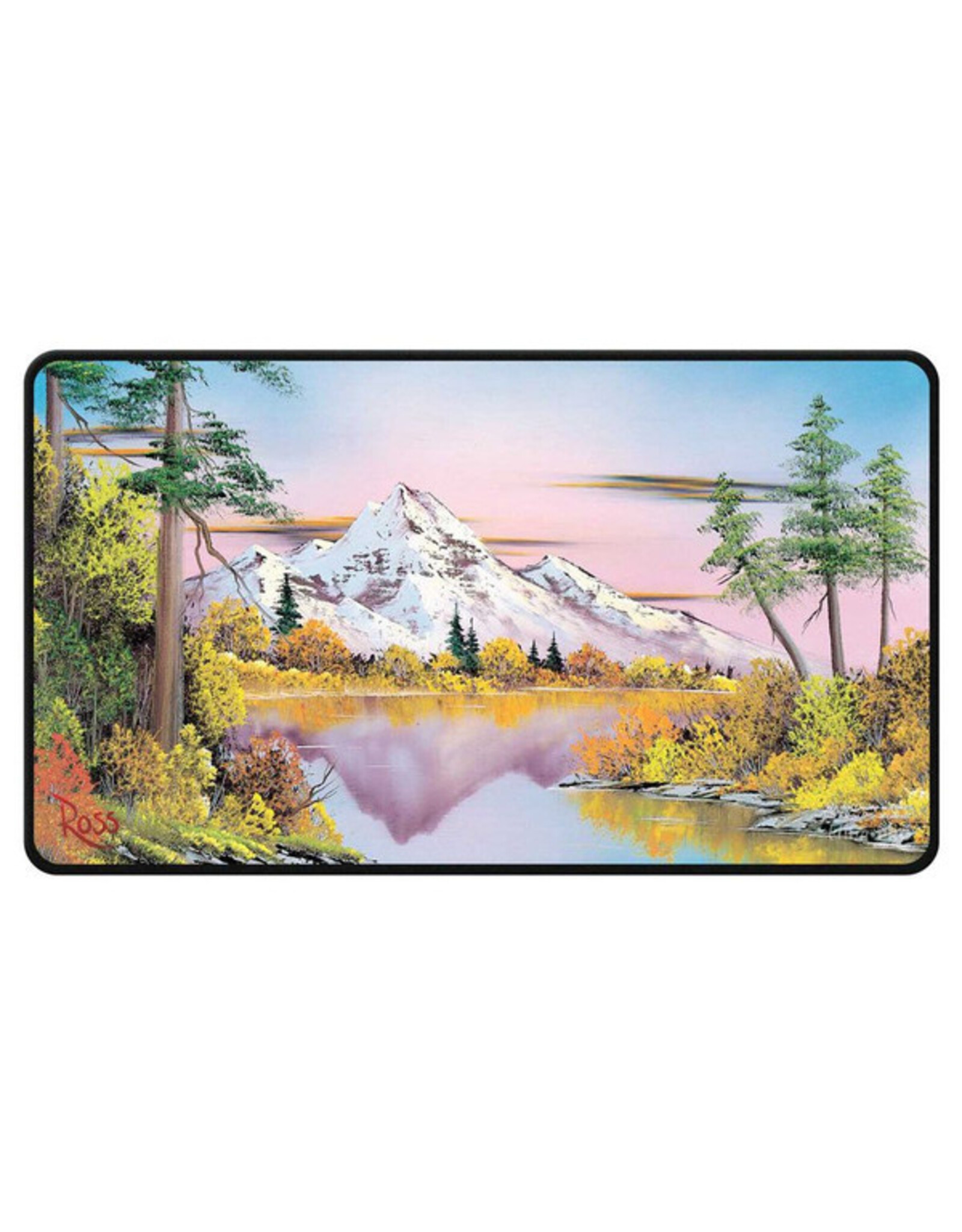 Ultra Pro Playmat: Stitched Edge: Bob Ross: Mighty Mountain Lake