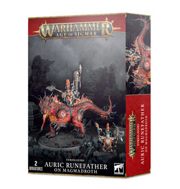 Age of Sigmar Fyreslayers: Auric Runefather/Magmadroth