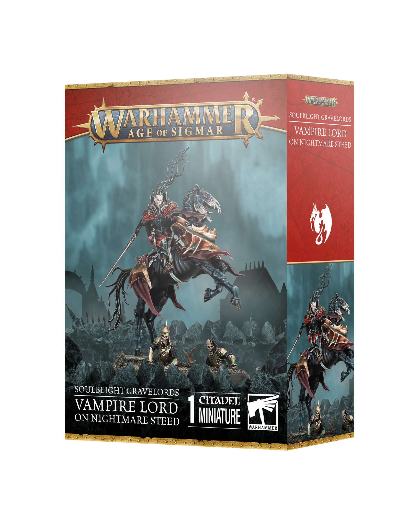 Age of Sigmar Soulblight Gravelords: Vampire Lord On Nightmare Steed
