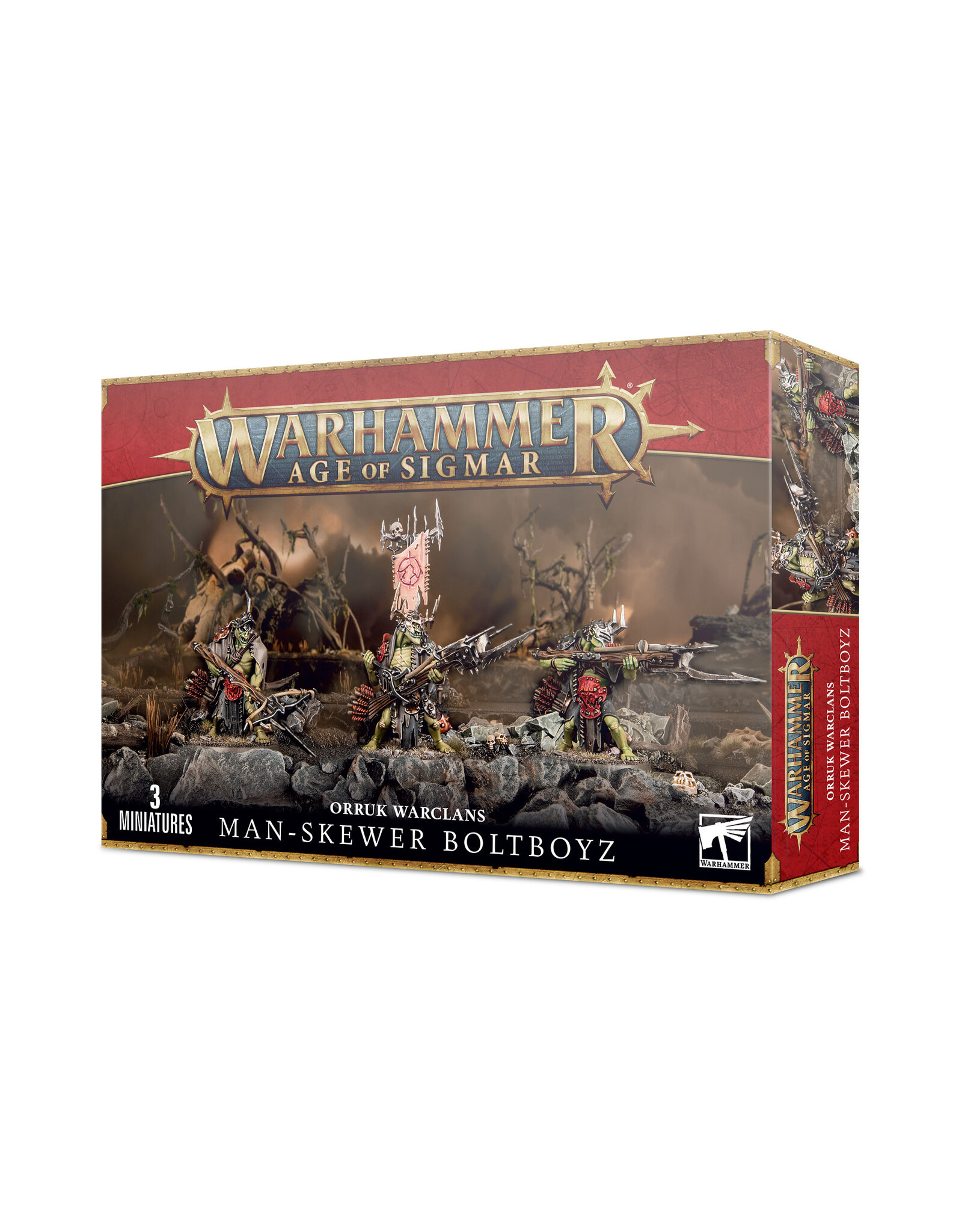 Age of Sigmar Orruk Warclans Man-Skewer Boltboyz
