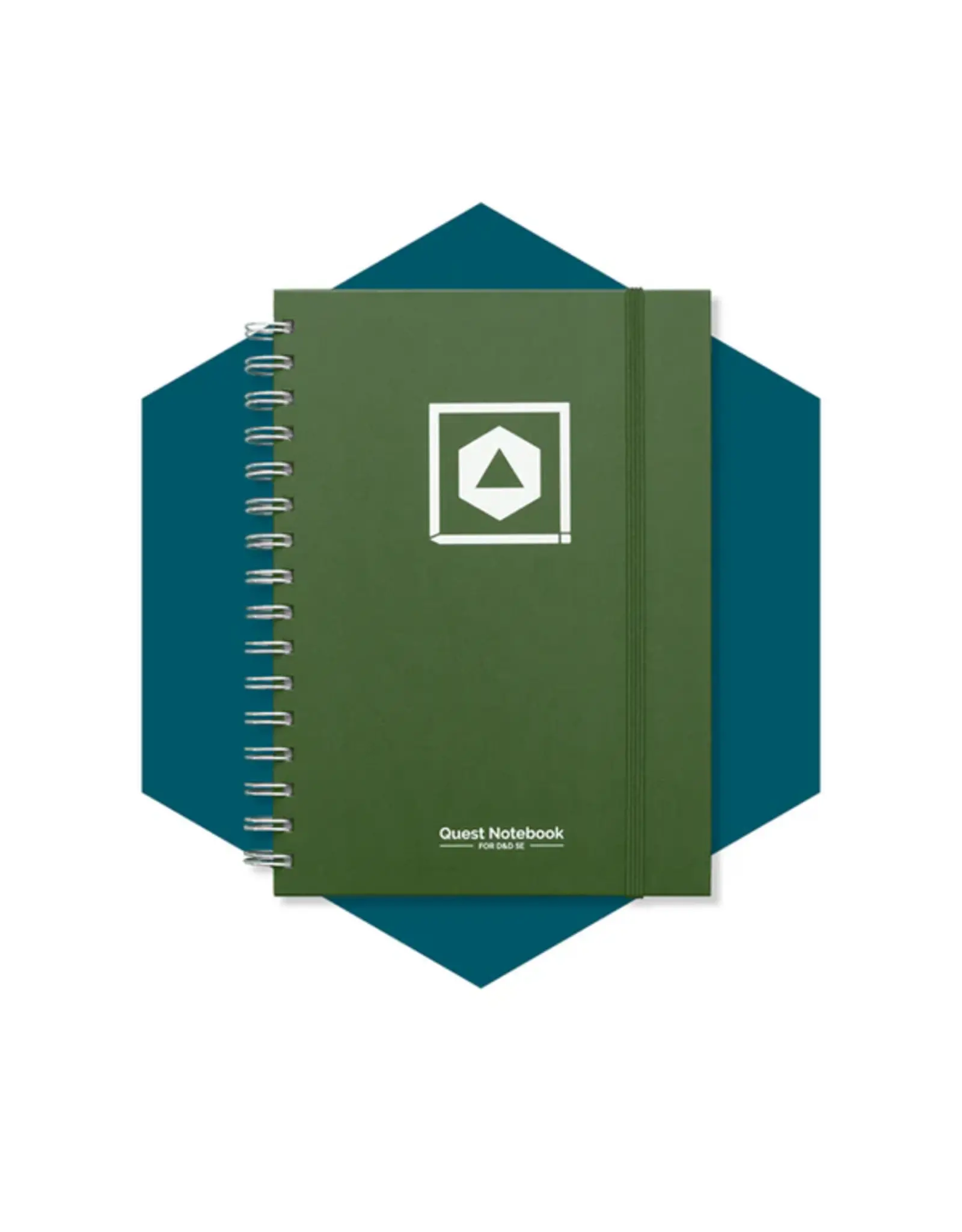 Roll & Play Press Quest Notebook Game Master (Any TTRPG) / Green