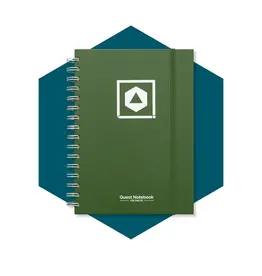 Roll & Play Press Quest Notebook Game Master (Any TTRPG) / Green