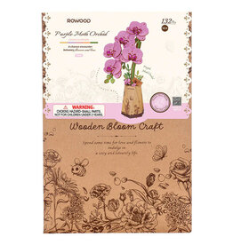 Robotime Purple Moth Orchid