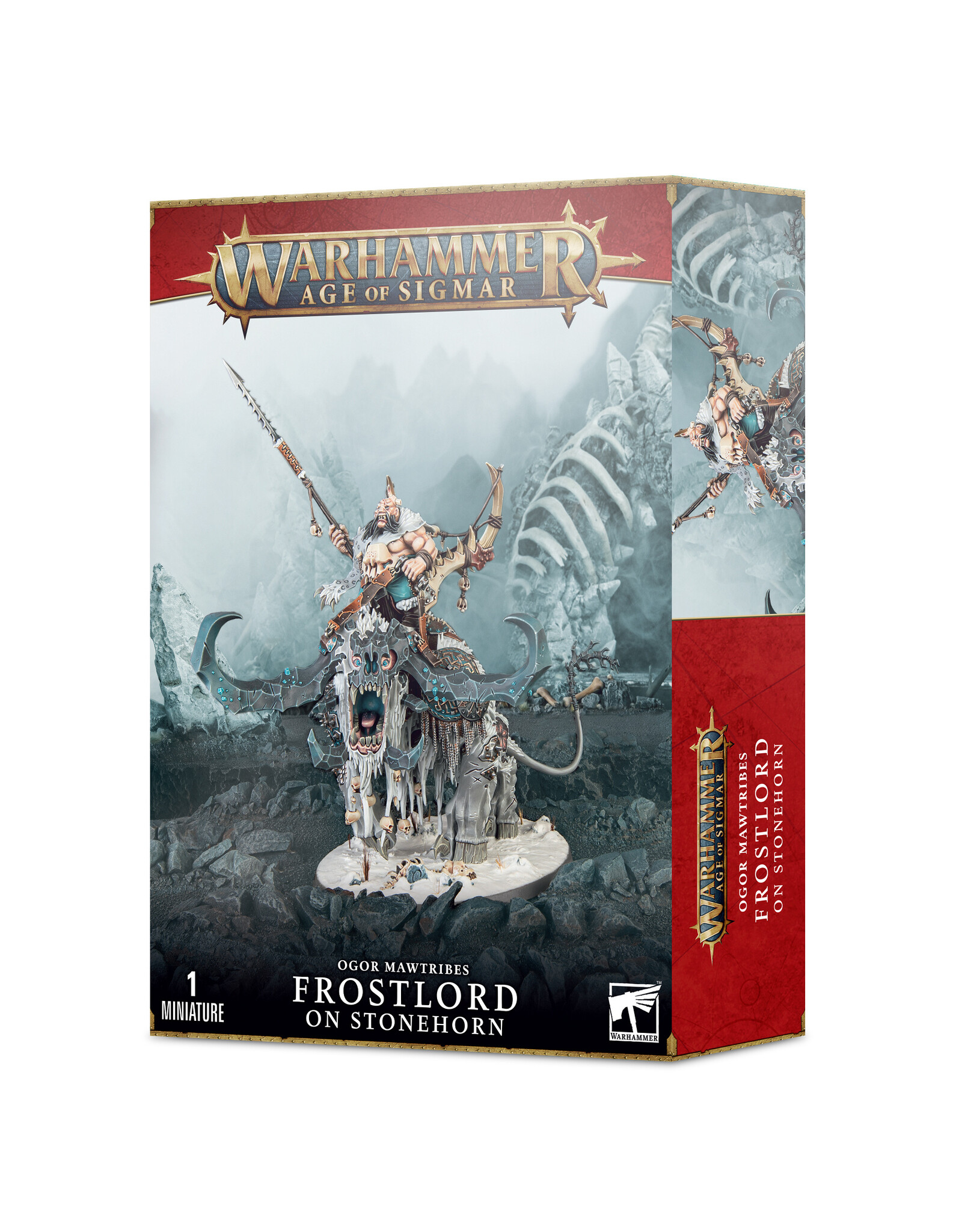 Age of Sigmar Ogor Mawtribes: Frostlord On Stonehorn