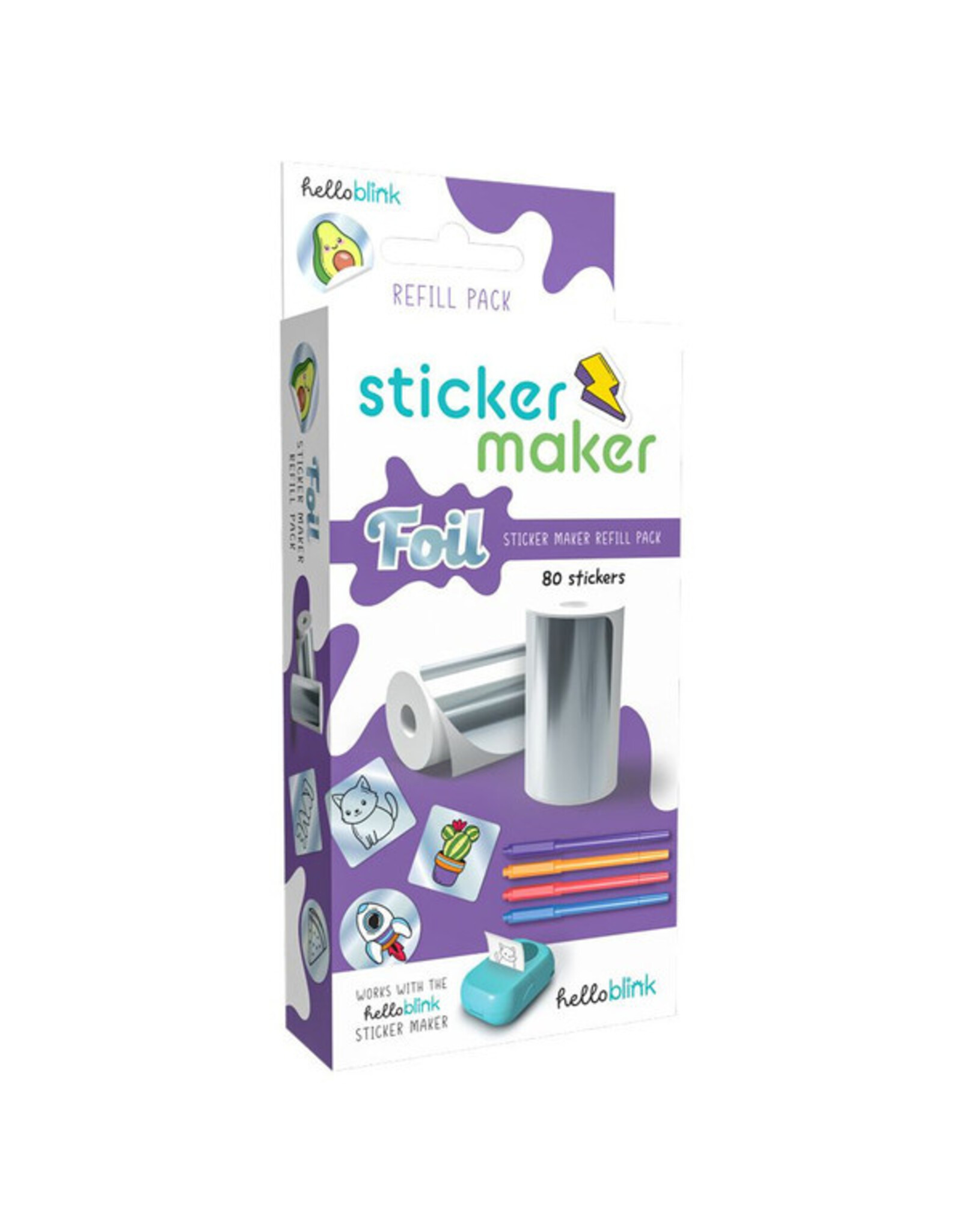 Gamewright Hello Blink: Foil Sticker Refill Pack