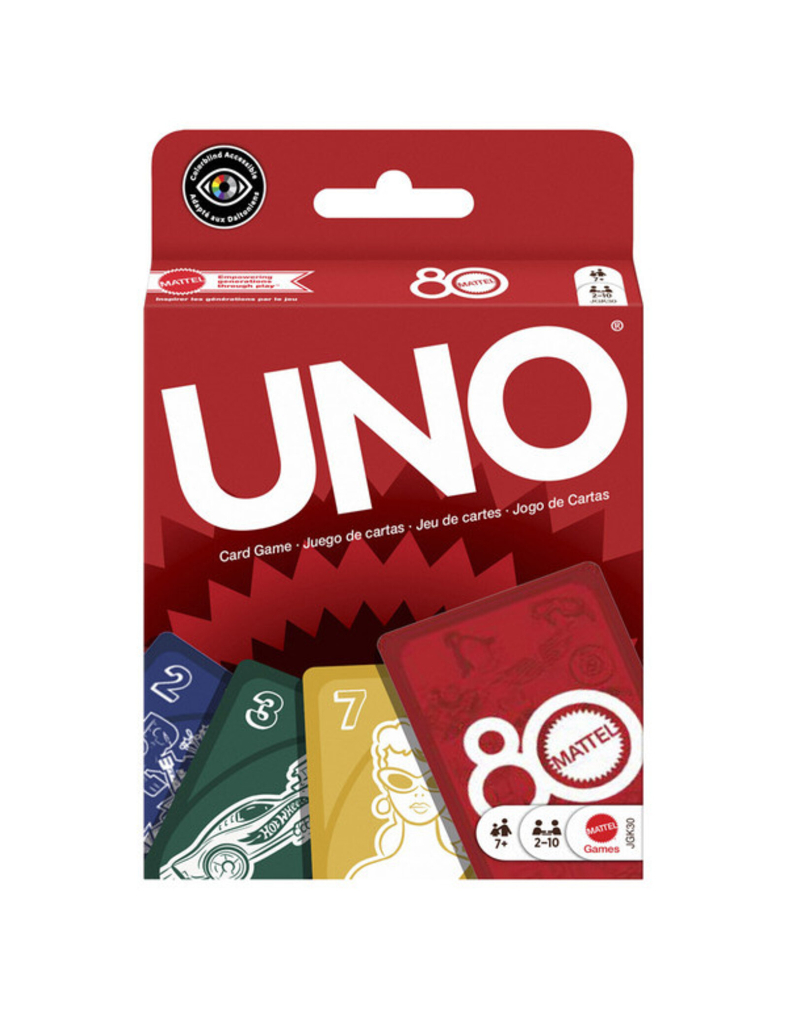 Mattel UNO: Mattel 80th Anniversary Ruby Red