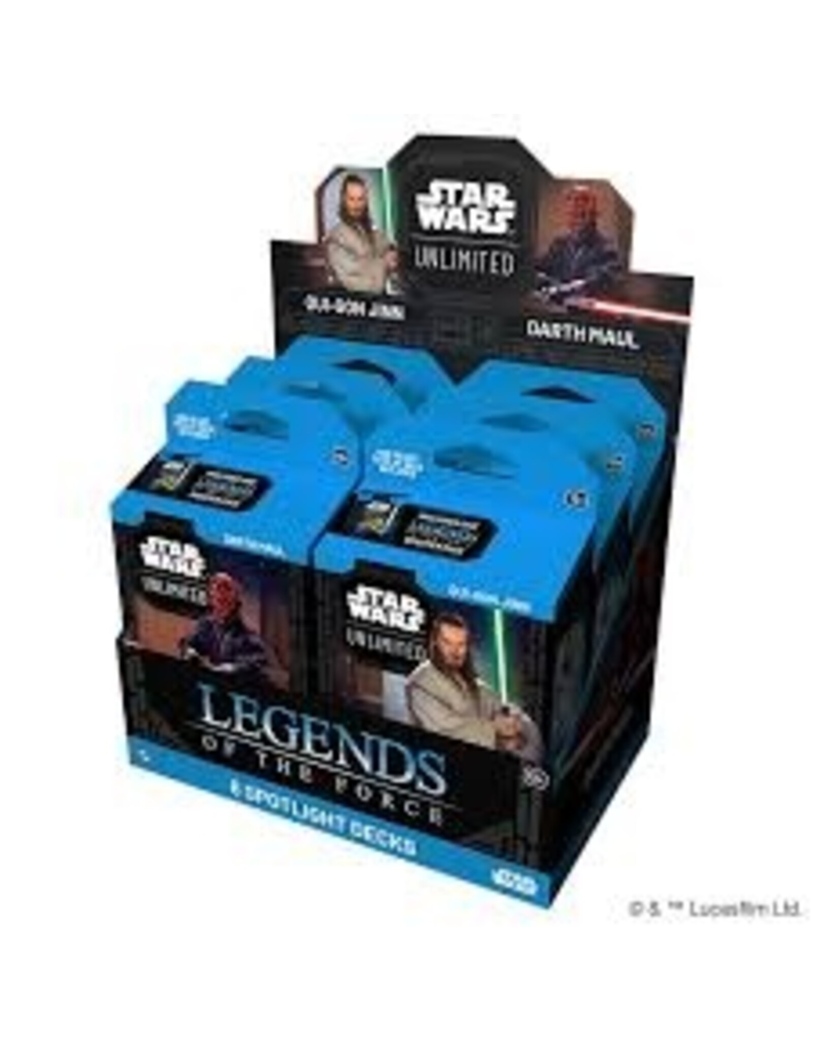 Fantasy Flight Games Star Wars: Unlimited - Legends of the Force: Spotlight Deck Display