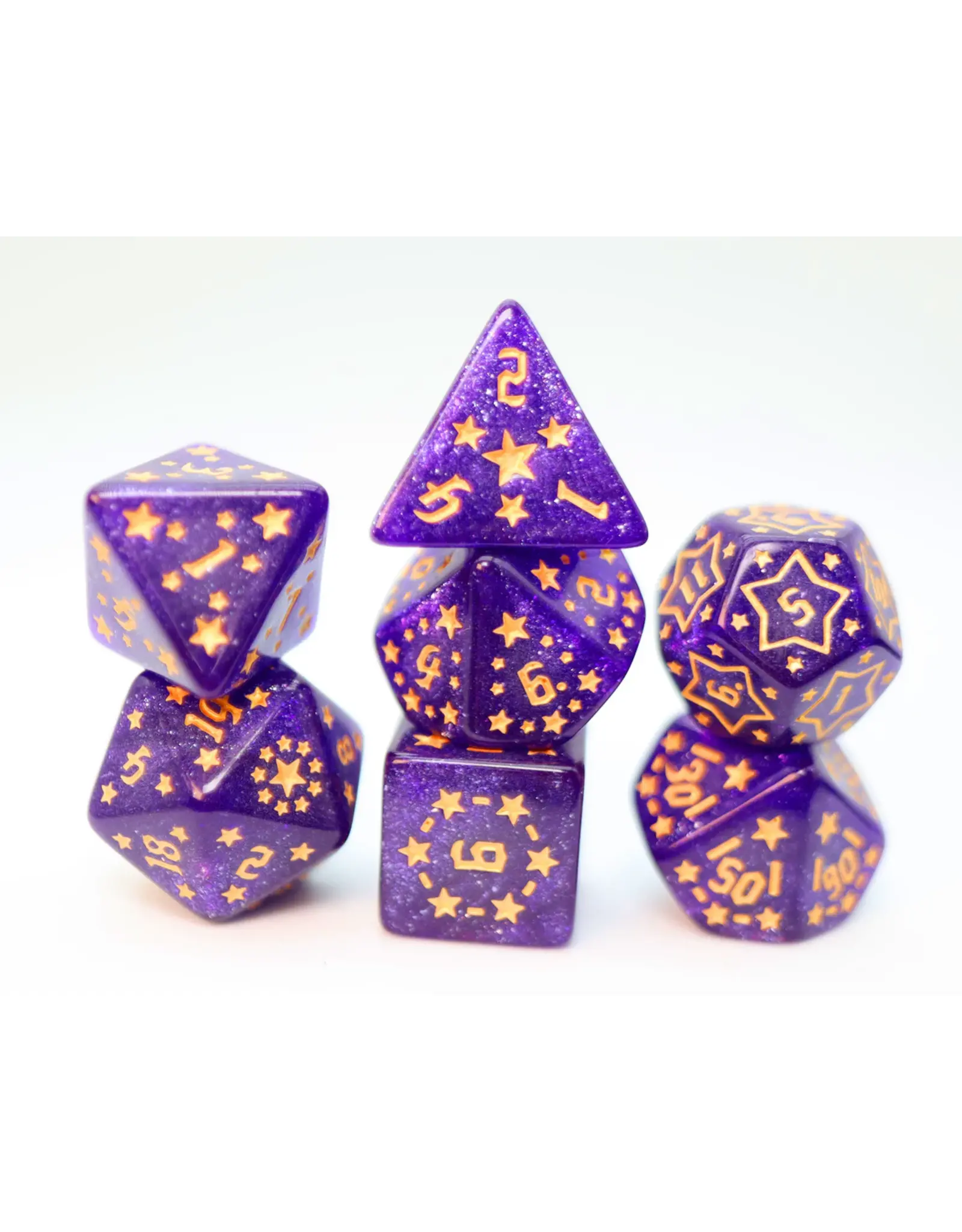 Foam Brain Shooting Stars: Xenon RPG Dice Set