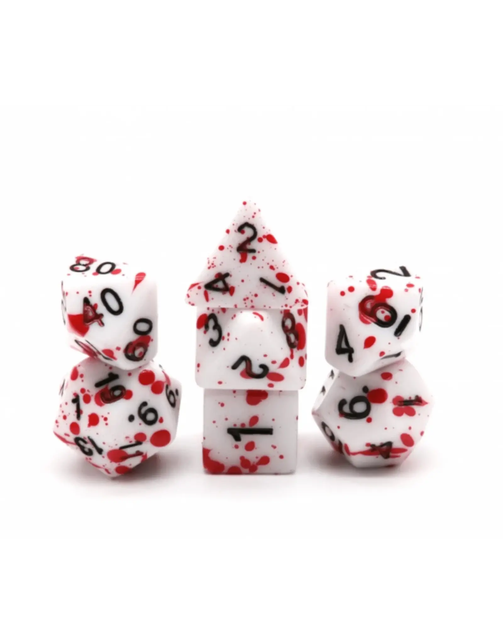 Foam Brain Blood Splatter RPG Dice Set