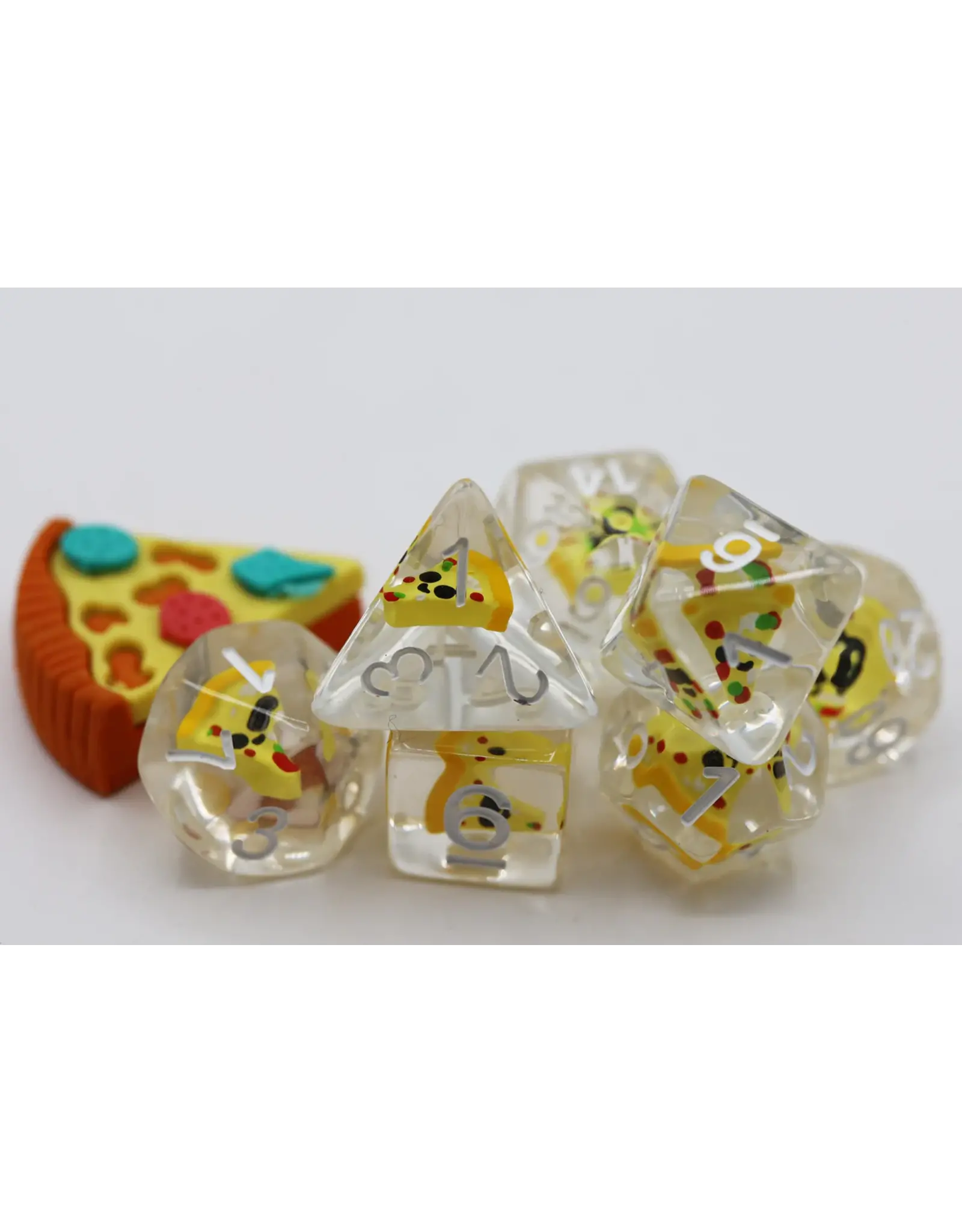 Foam Brain Pizza RPG Dice Set