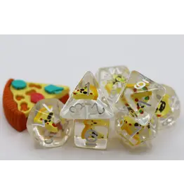 Foam Brain Pizza RPG Dice Set
