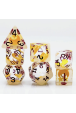 Foam Brain Glow in the Dark Moon and Star RPG Dice Set