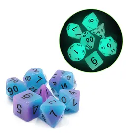 Foam Brain Glow in the Dark Supernova RPG Dice Set
