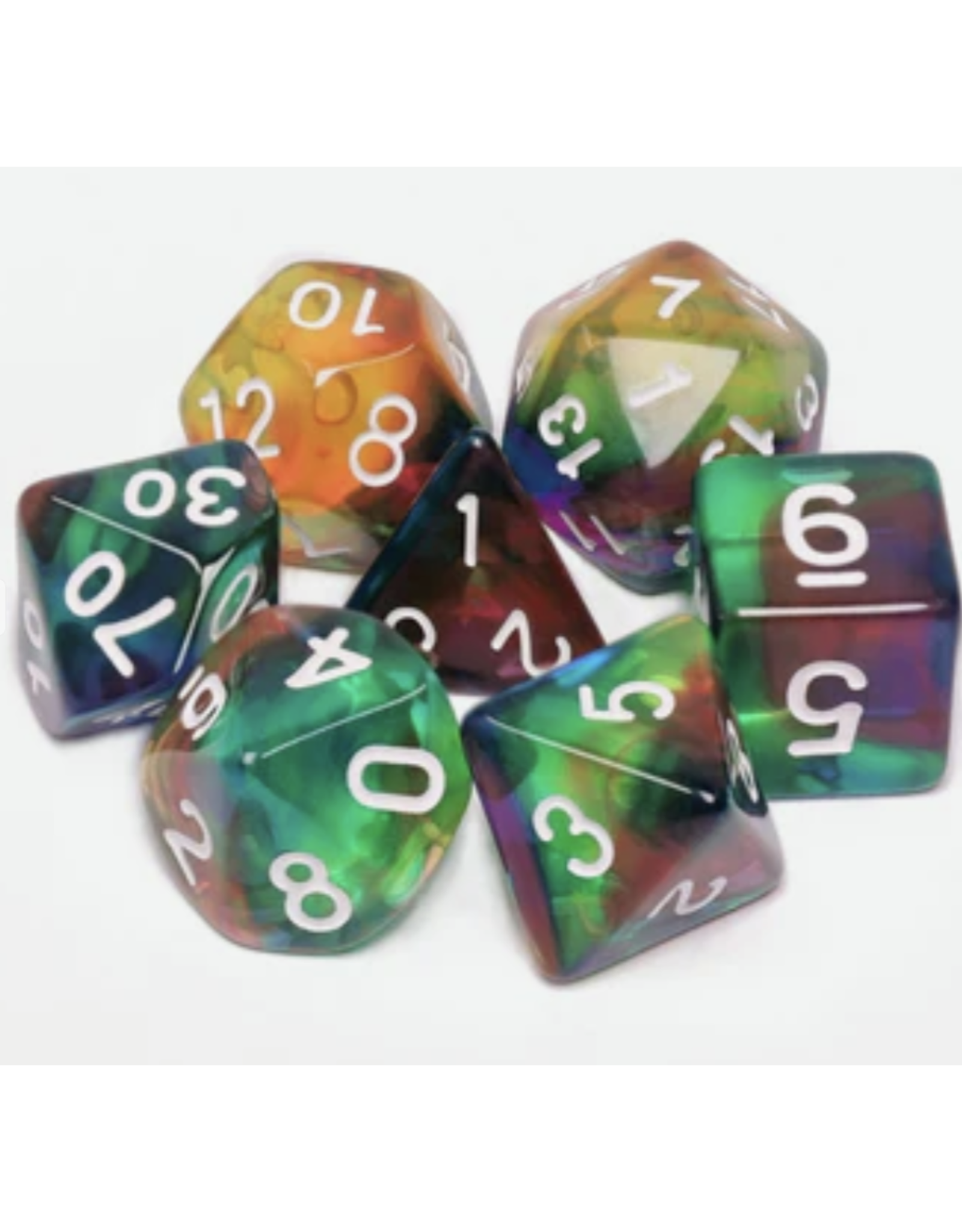 Foam Brain Colorful Wind RPG Dice Set