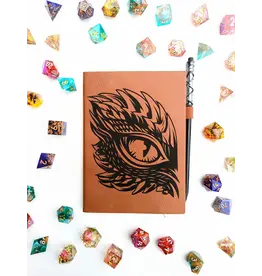 NTSD Gaming The Roving Eye - Faux Leather D&D Mini Dot Journal