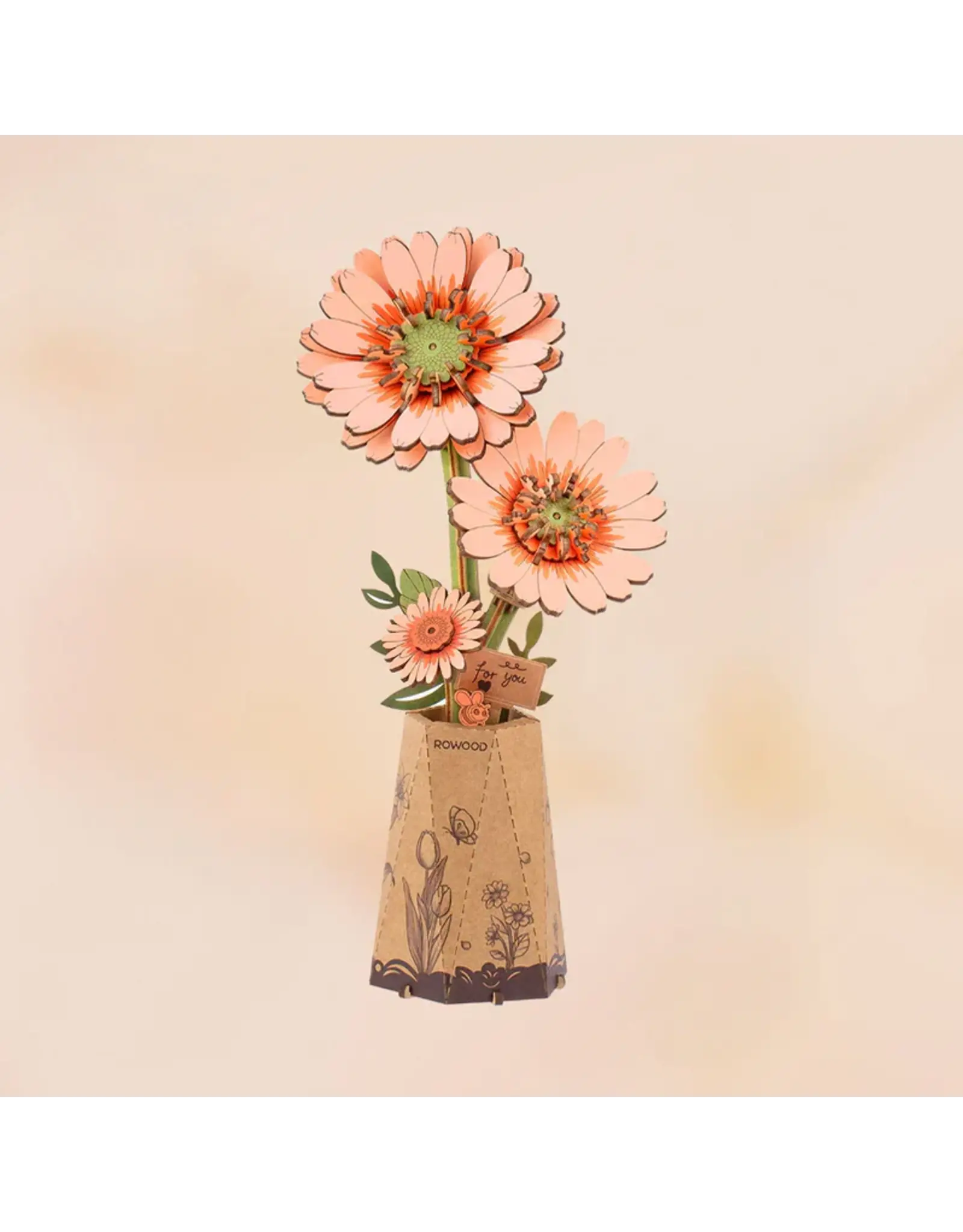 Robotime Orange Gerbera Daisy