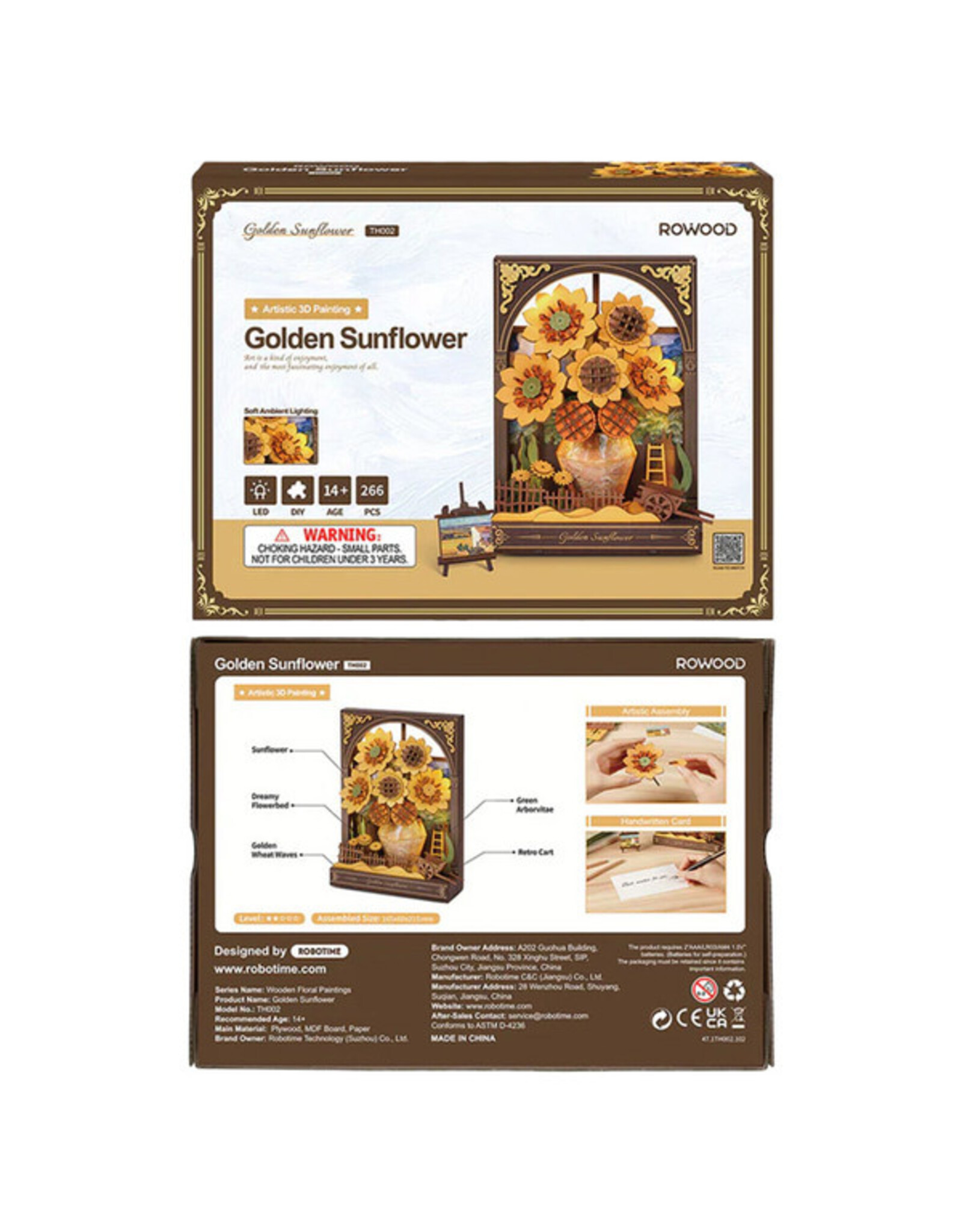 Robotime Golden Sunflower