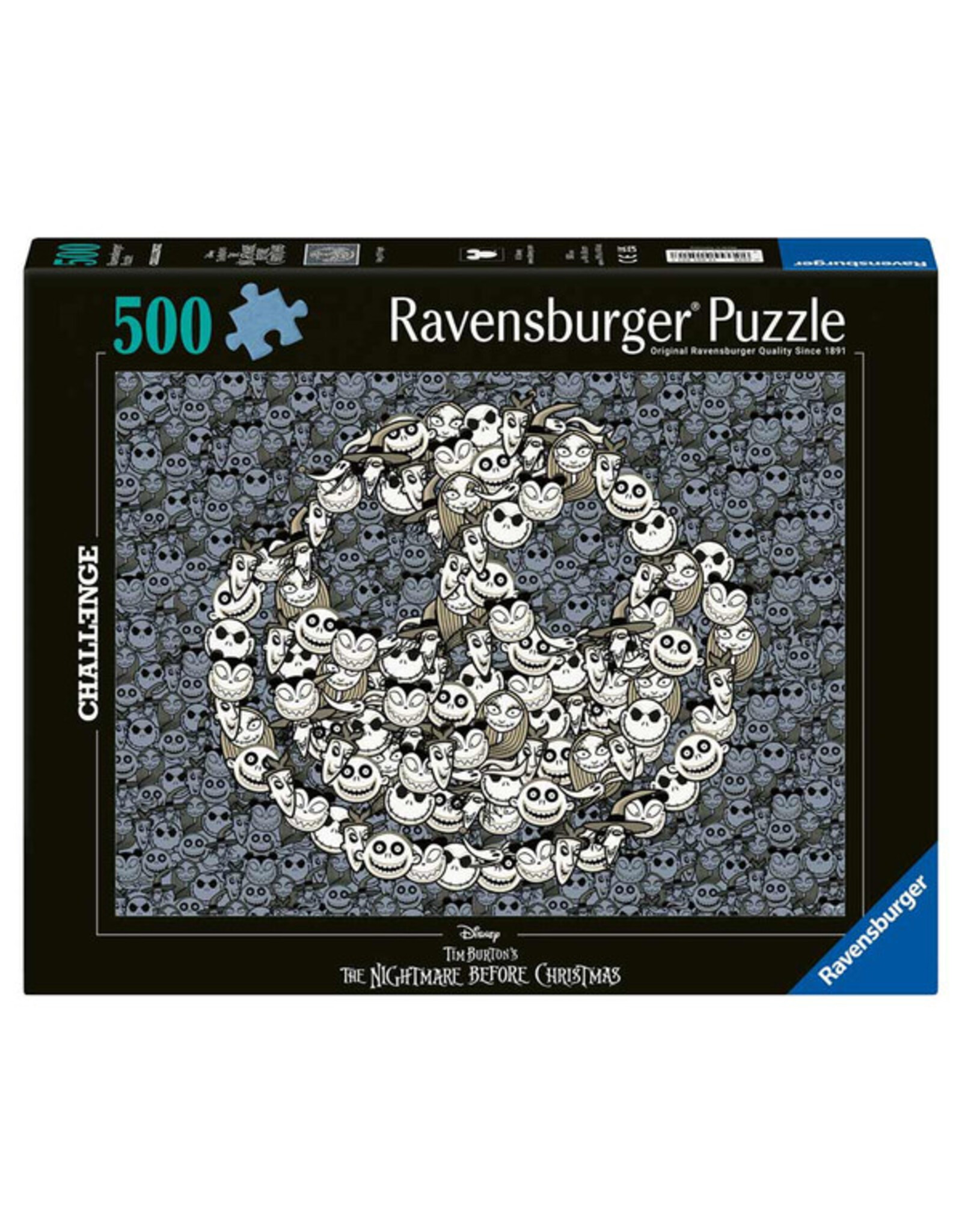 Ravensburger Puzzle: Nightmare Before Christmas 500 Piece Challenge